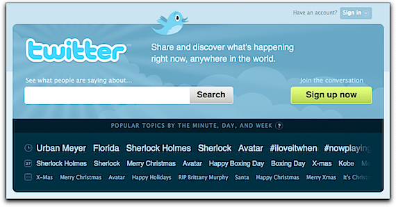 Twitter Signup Screen Twitter Signup Screen